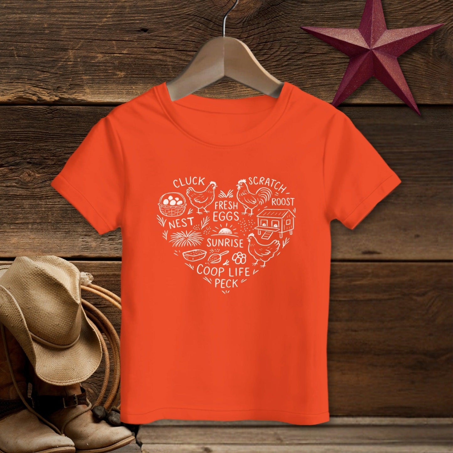 Chicken Farm Heart T-shirt (Toddler)