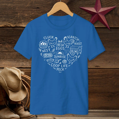 Chicken Farm Heart T-shirt (Youth)