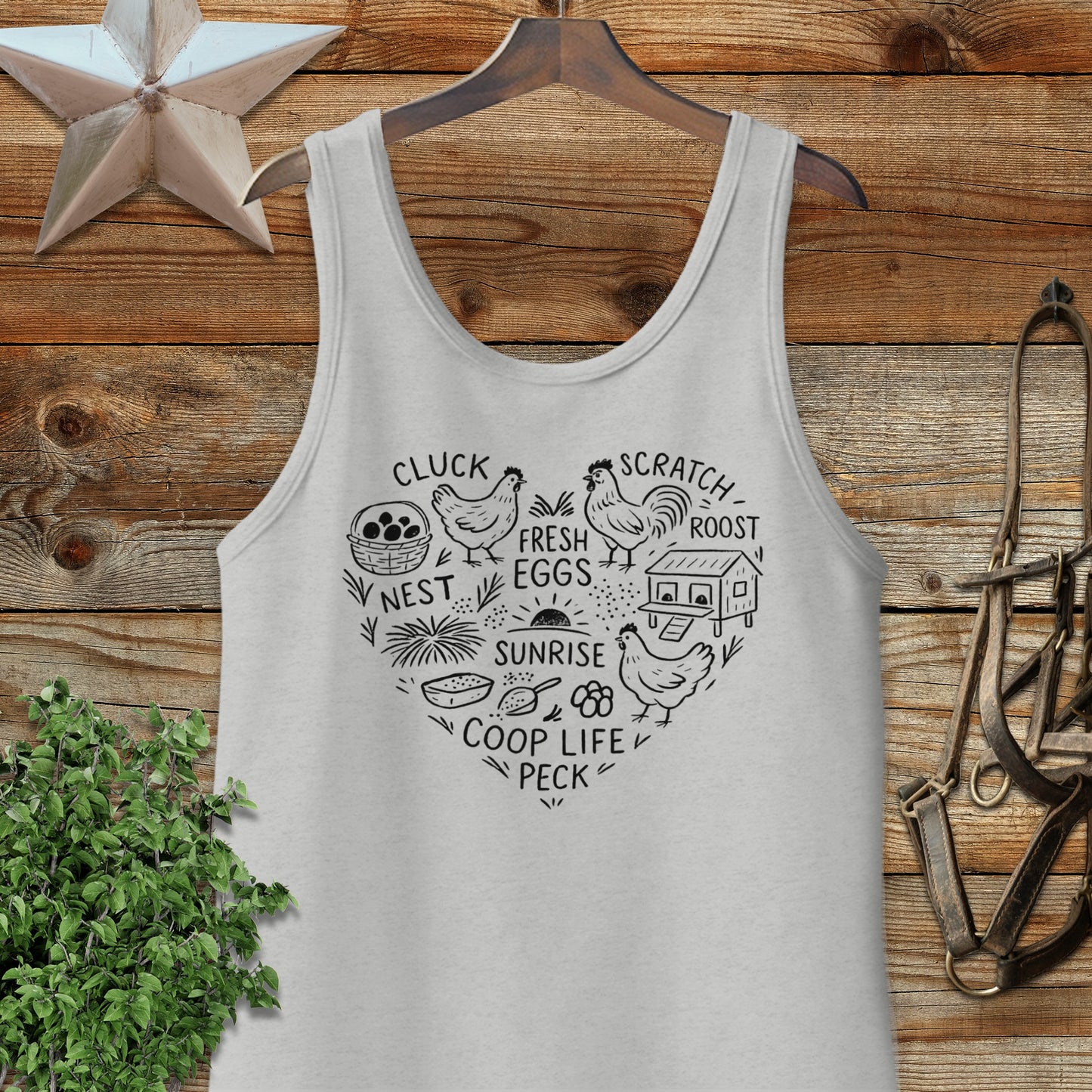 Chicken Farm Heart Tank Top