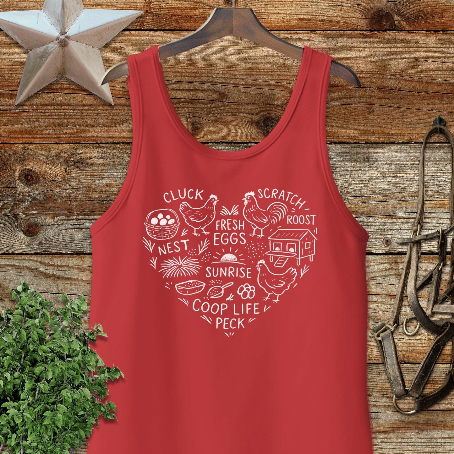 Chicken Farm Heart Tank Top