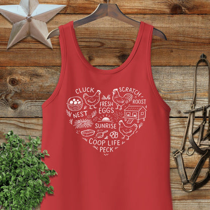 Chicken Farm Heart Tank Top