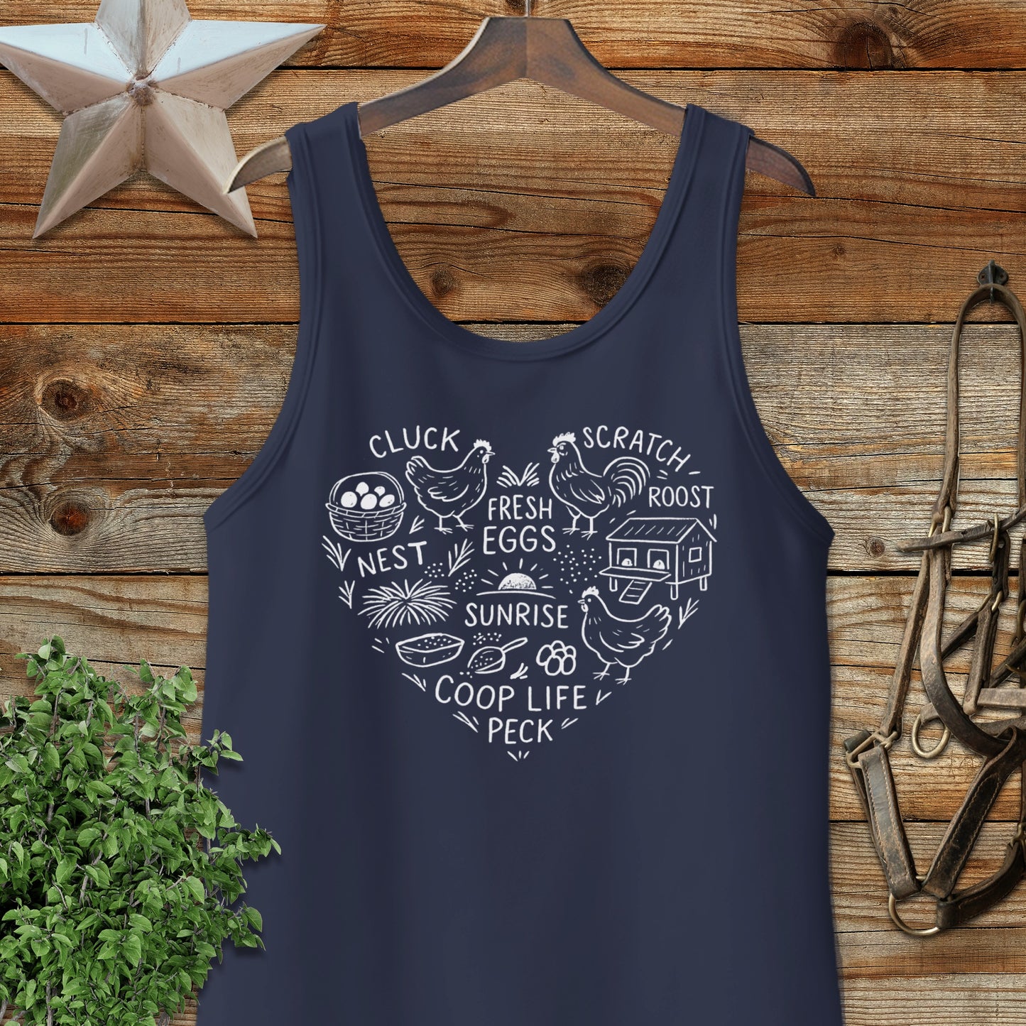 Chicken Farm Heart Tank Top