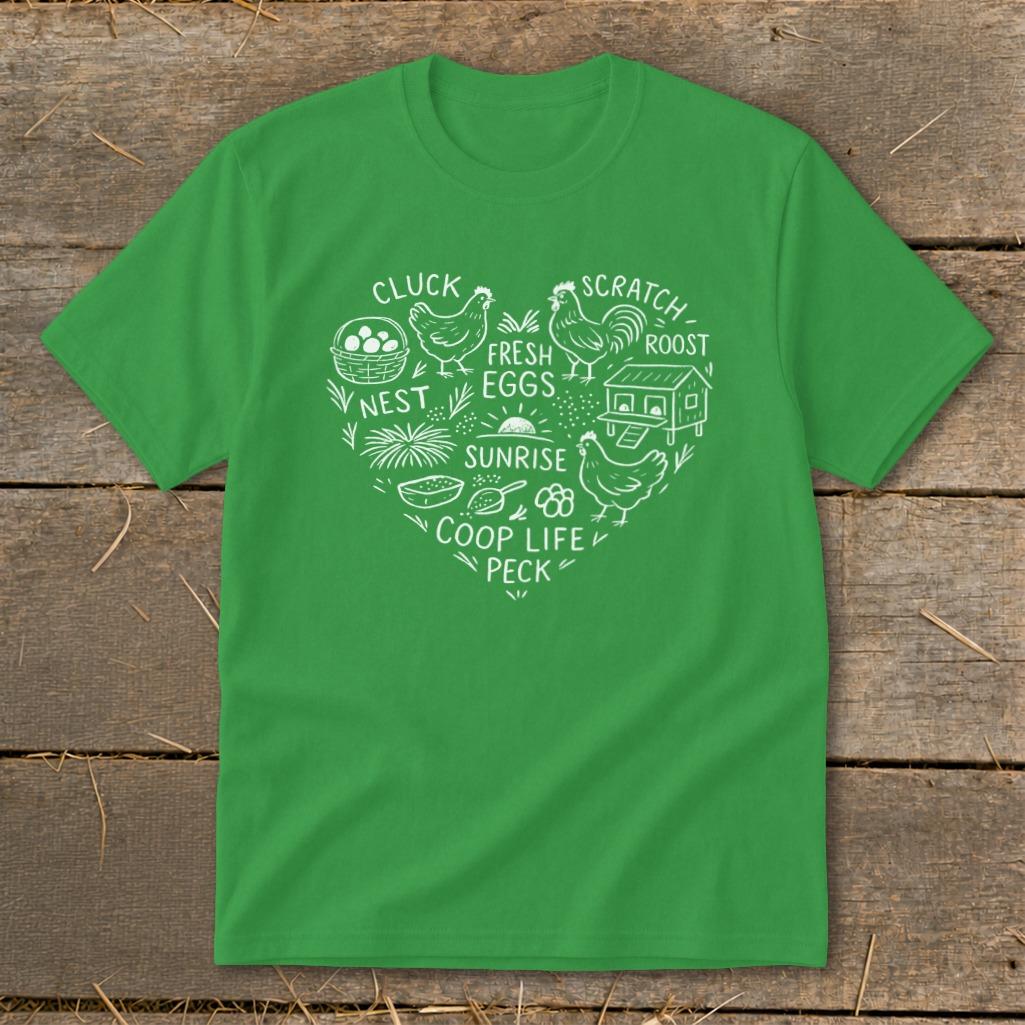 Chicken Farm Heart Youth Tee