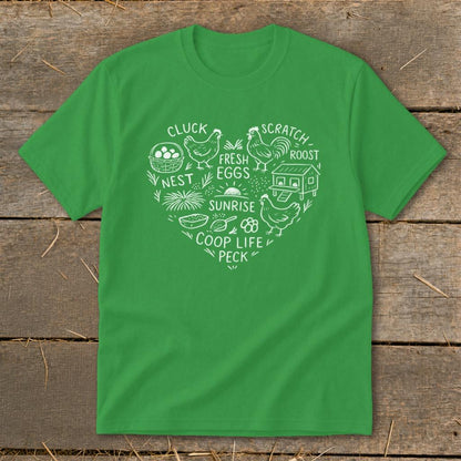 Chicken Farm Heart Youth Tee
