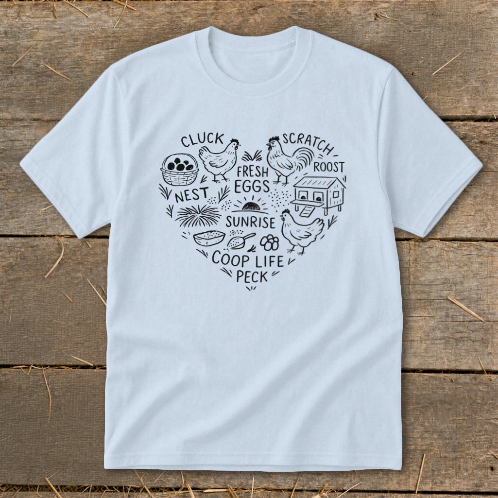 Chicken Farm Heart Youth Tee