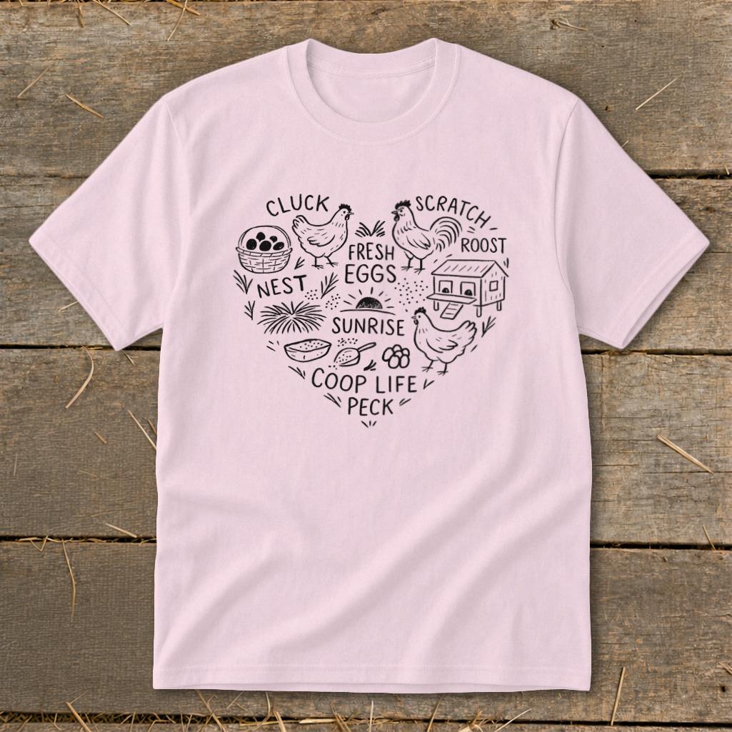 Chicken Farm Heart Youth Tee
