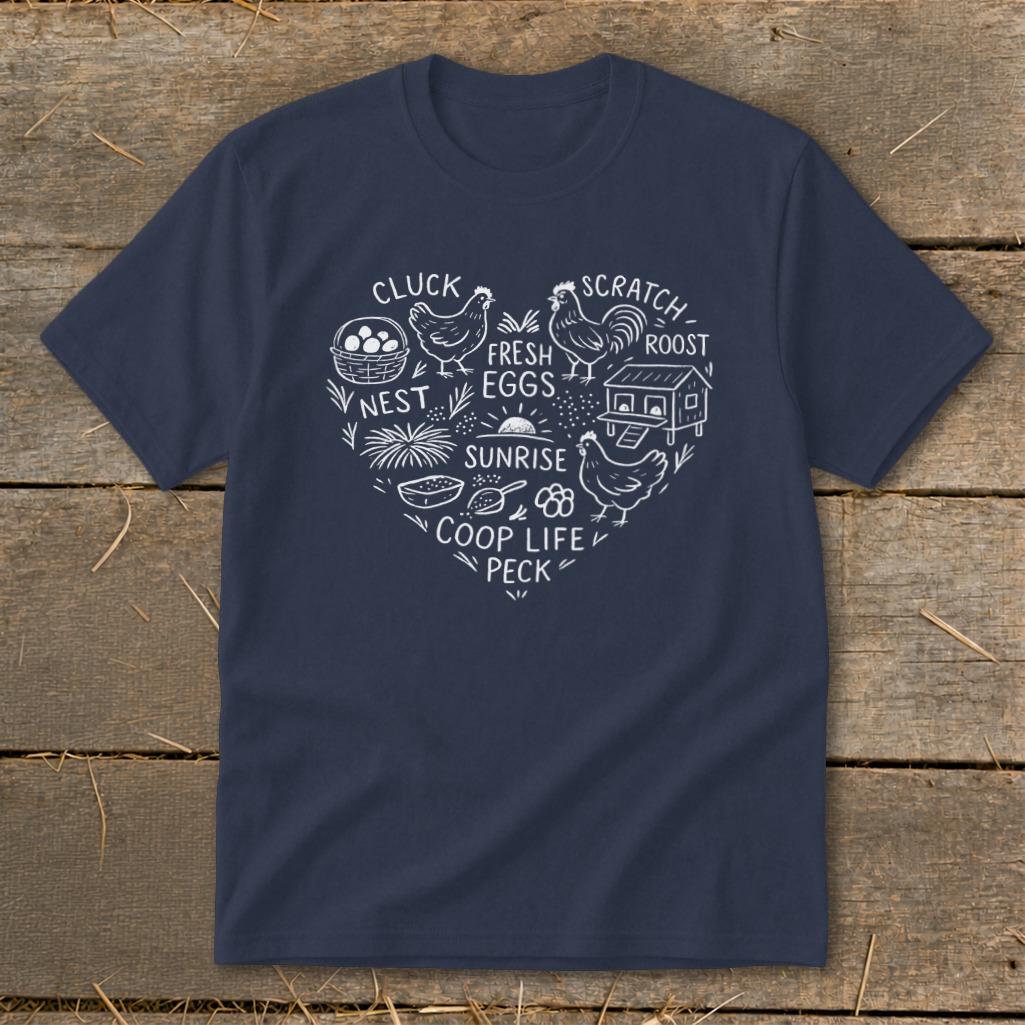 Chicken Farm Heart Youth Tee