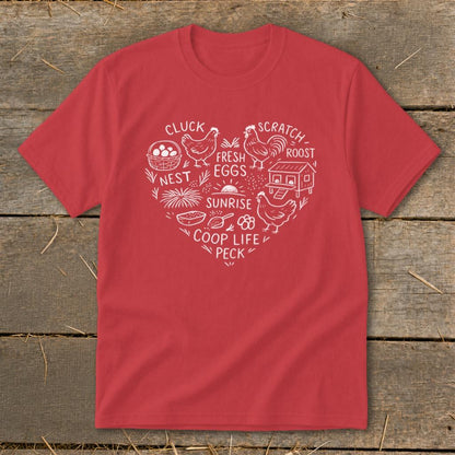 Chicken Farm Heart Youth Tee