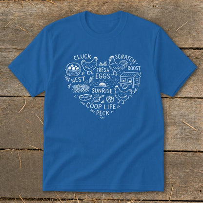 Chicken Farm Heart Youth Tee