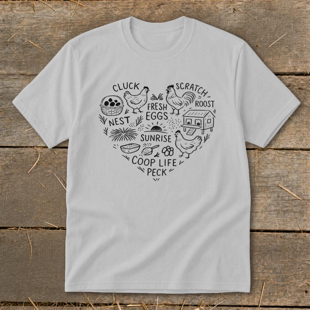 Chicken Farm Heart Youth Tee