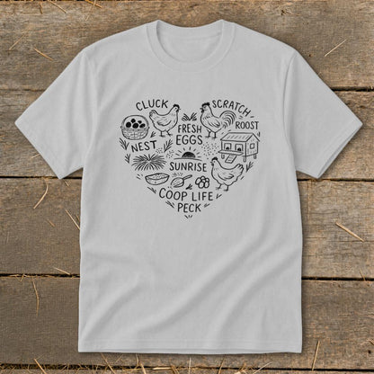 Chicken Farm Heart Youth Tee