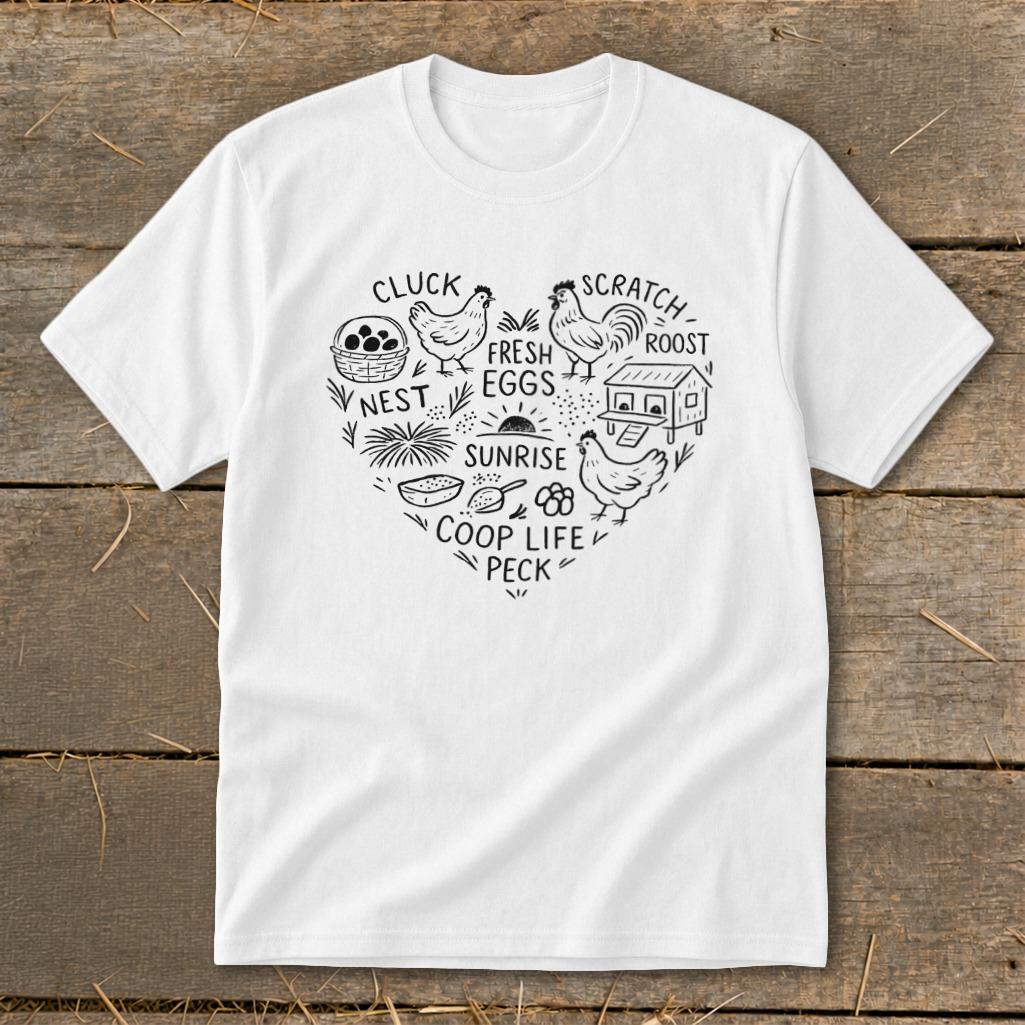 Chicken Farm Heart Youth Tee