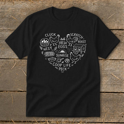 Chicken Farm Heart Youth Tee