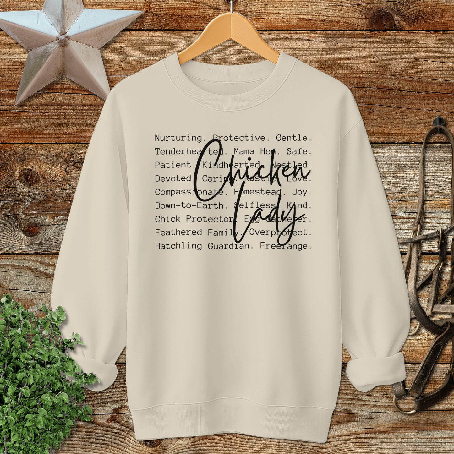 Chicken Lady Words Sweatshirt