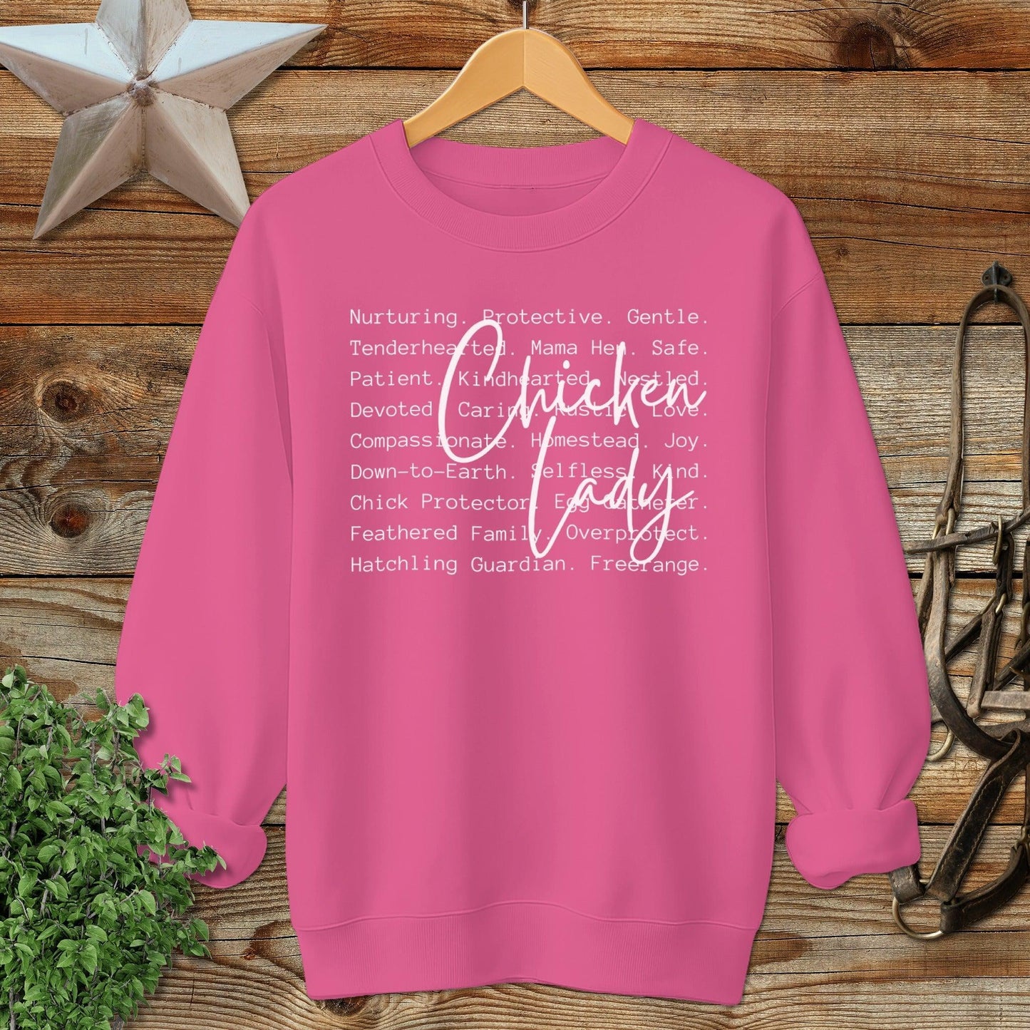 Chicken Lady Words Sweatshirt