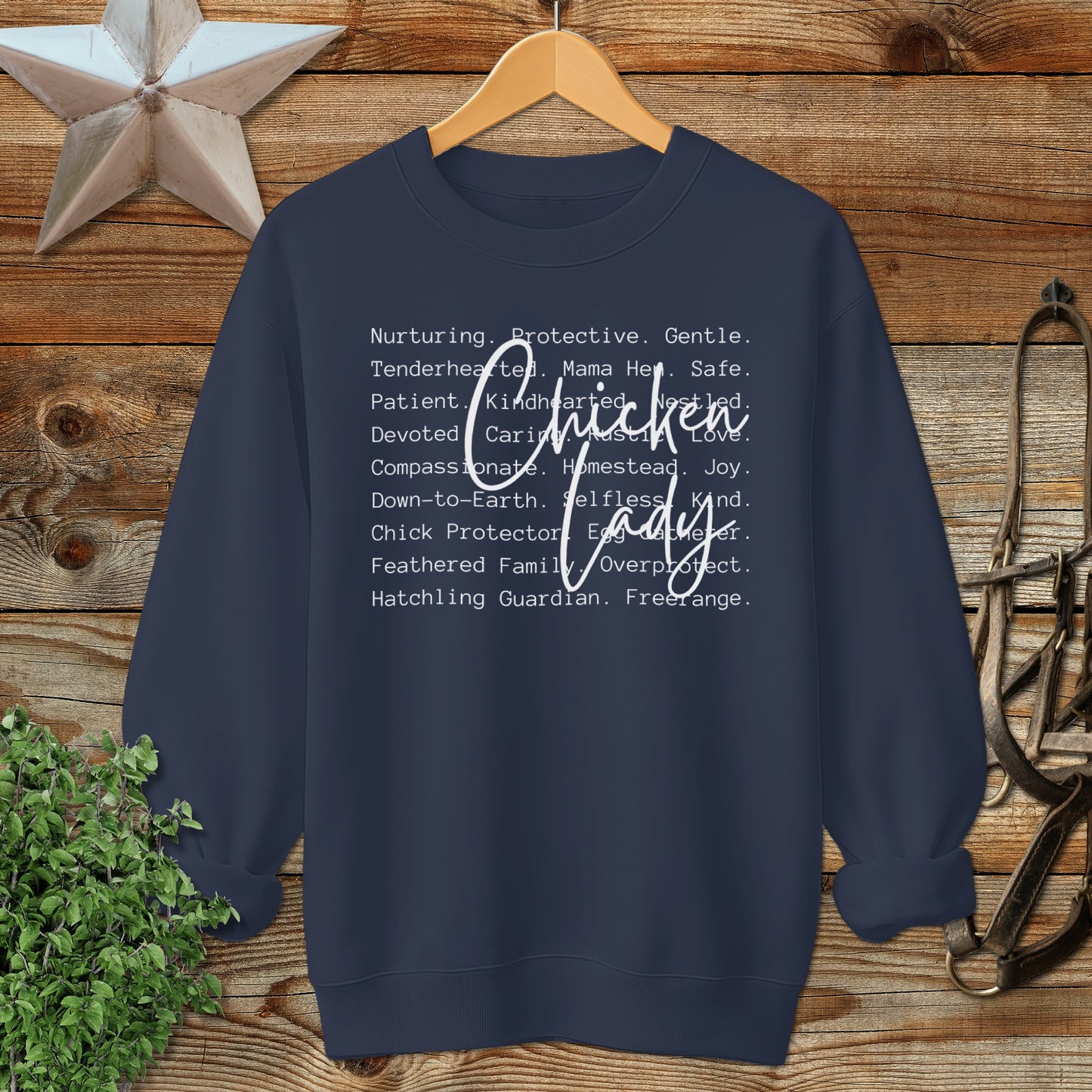 Chicken Lady Words Sweatshirt