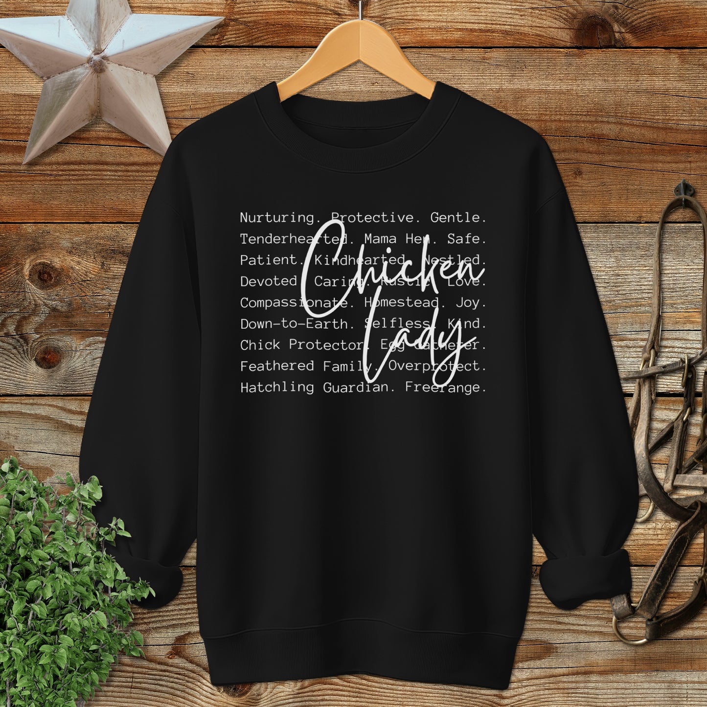 Chicken Lady Words Sweatshirt