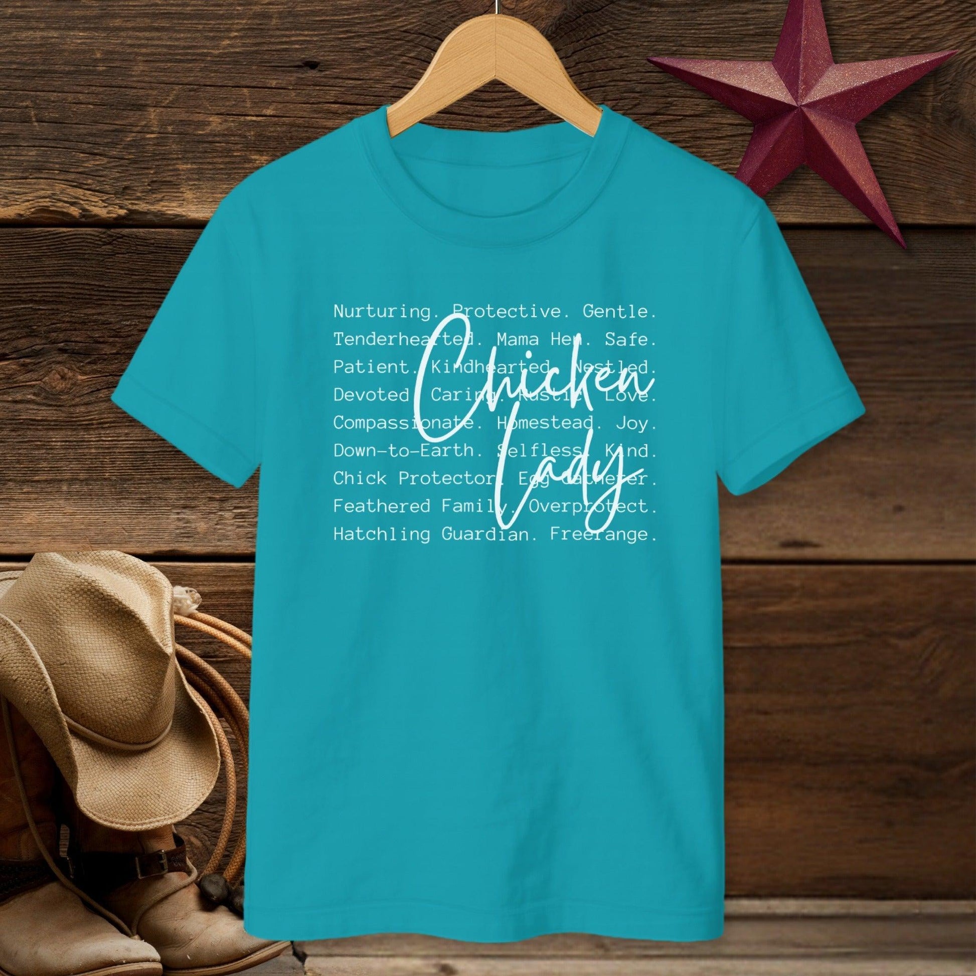 Chicken Lady Words T-shirt (Youth)