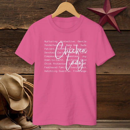 Chicken Lady Words T-shirt (Youth)