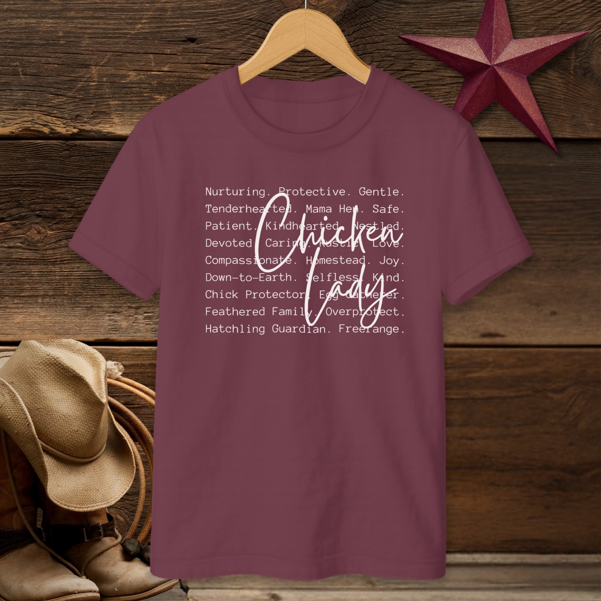 Chicken Lady Words T-shirt (Youth)