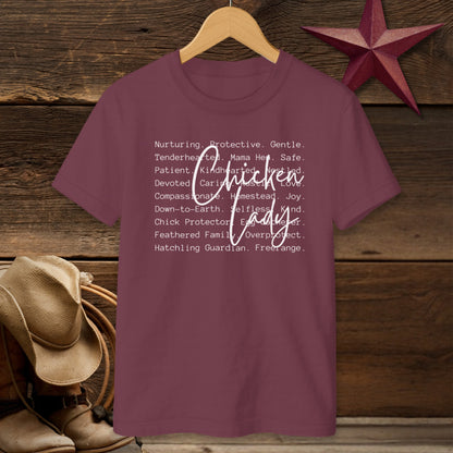 Chicken Lady Words T-shirt (Youth)