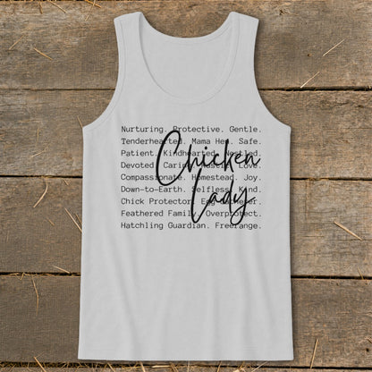 Chicken Lady Words Tank Top