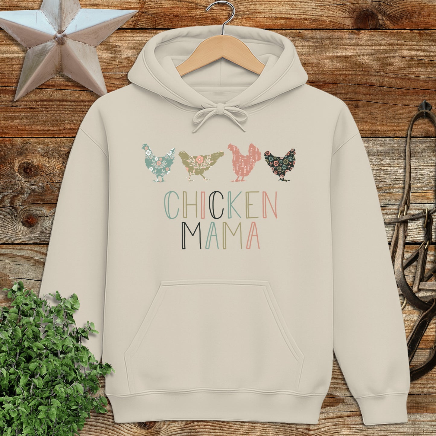 Chicken Mama Pattern Hoodie