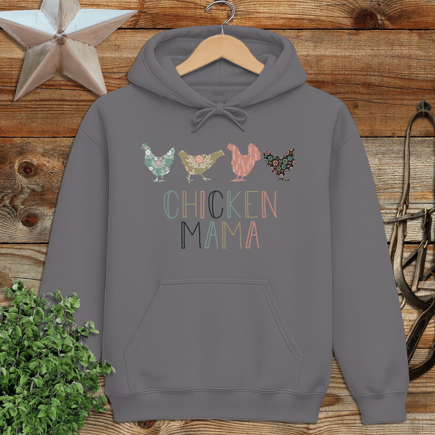 Chicken Mama Pattern Hoodie