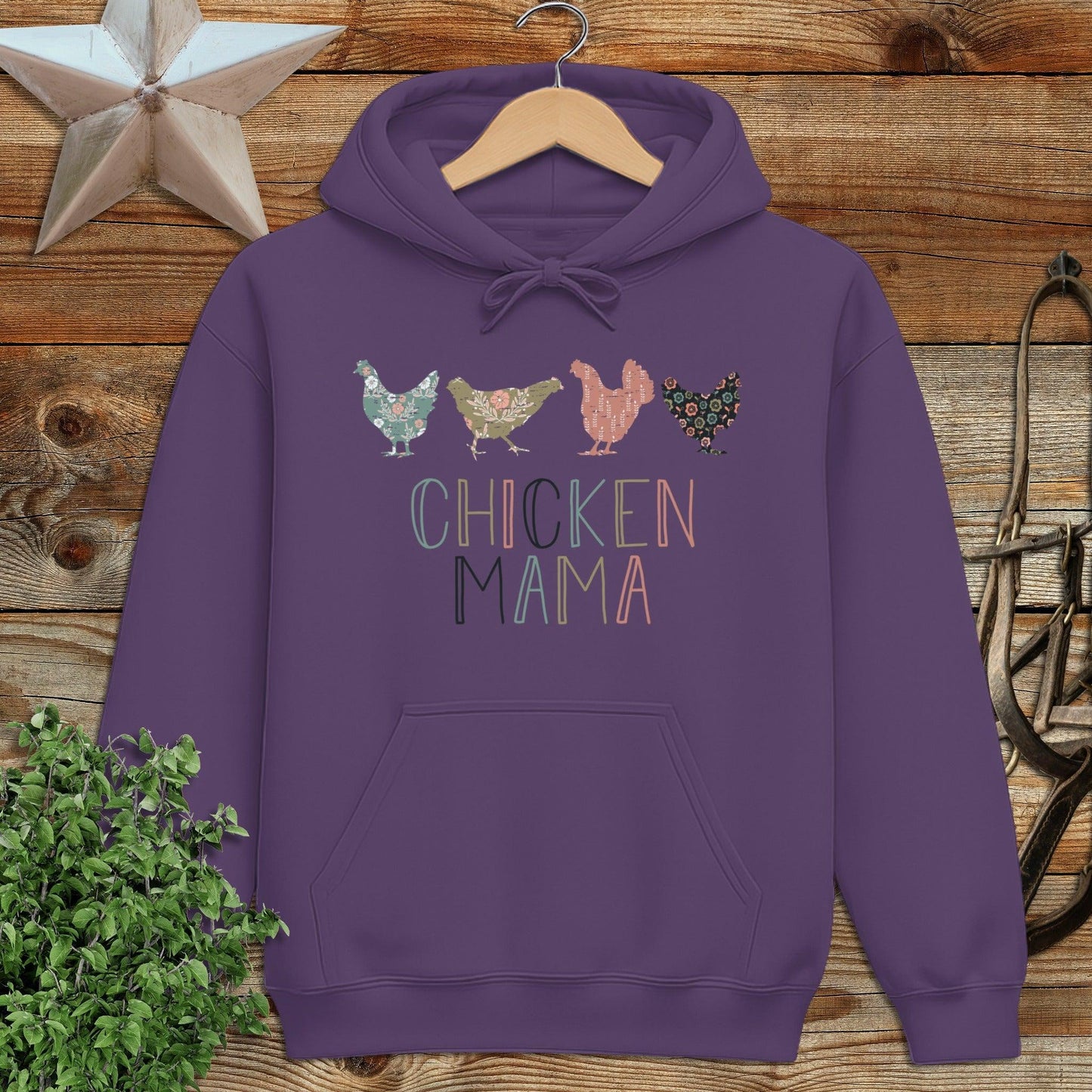 Chicken Mama Pattern Hoodie