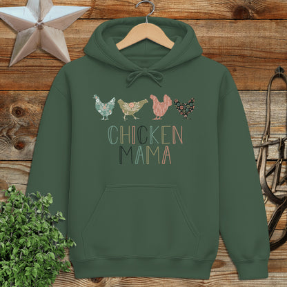 Chicken Mama Pattern Hoodie