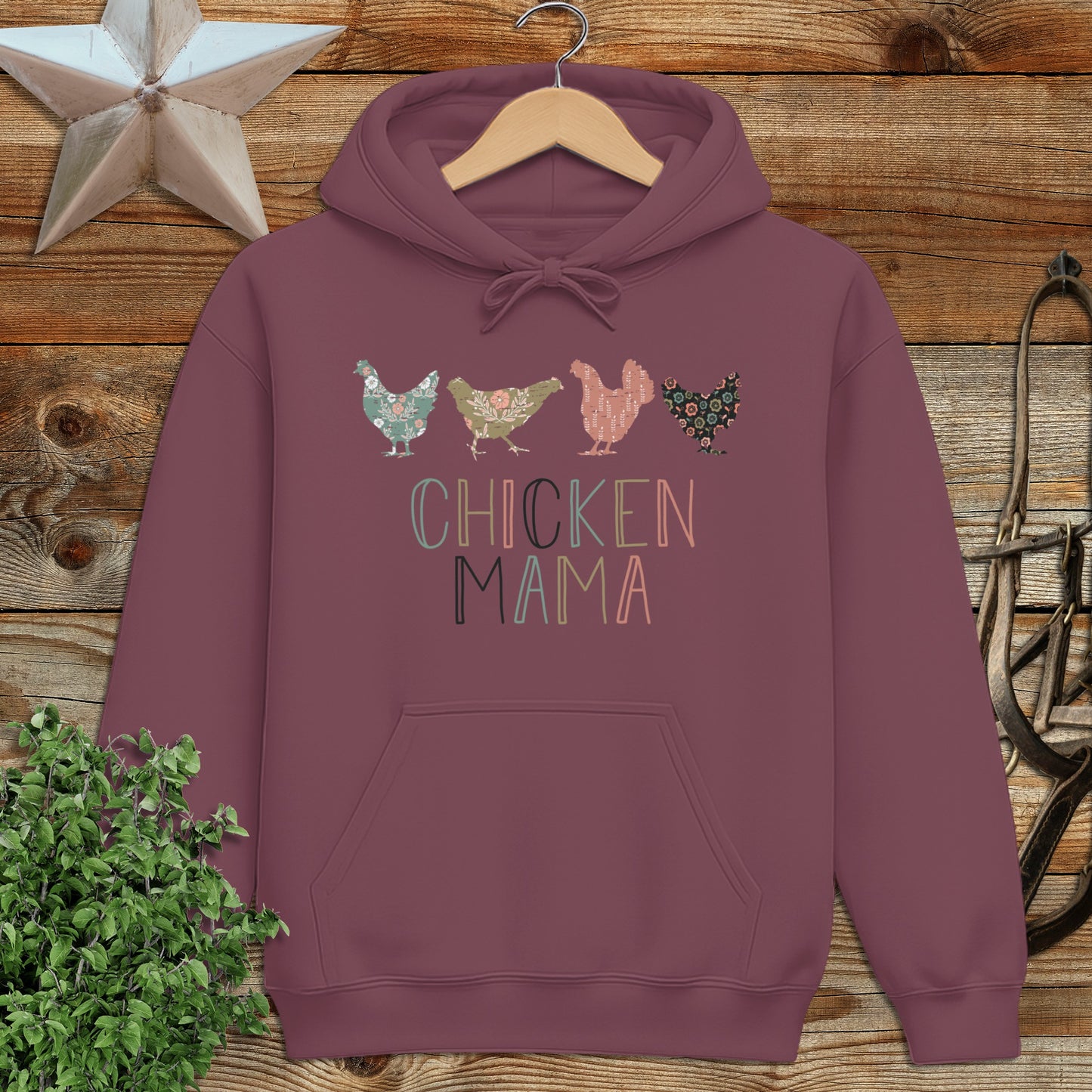 Chicken Mama Pattern Hoodie