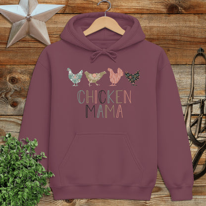 Chicken Mama Pattern Hoodie