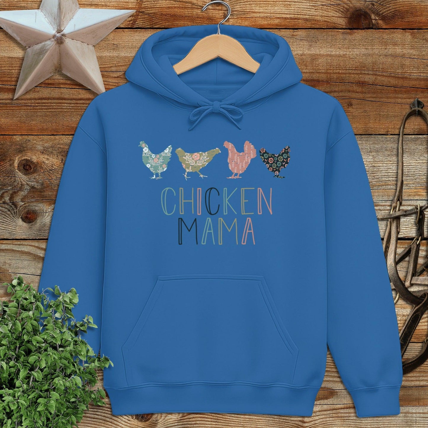 Chicken Mama Pattern Hoodie