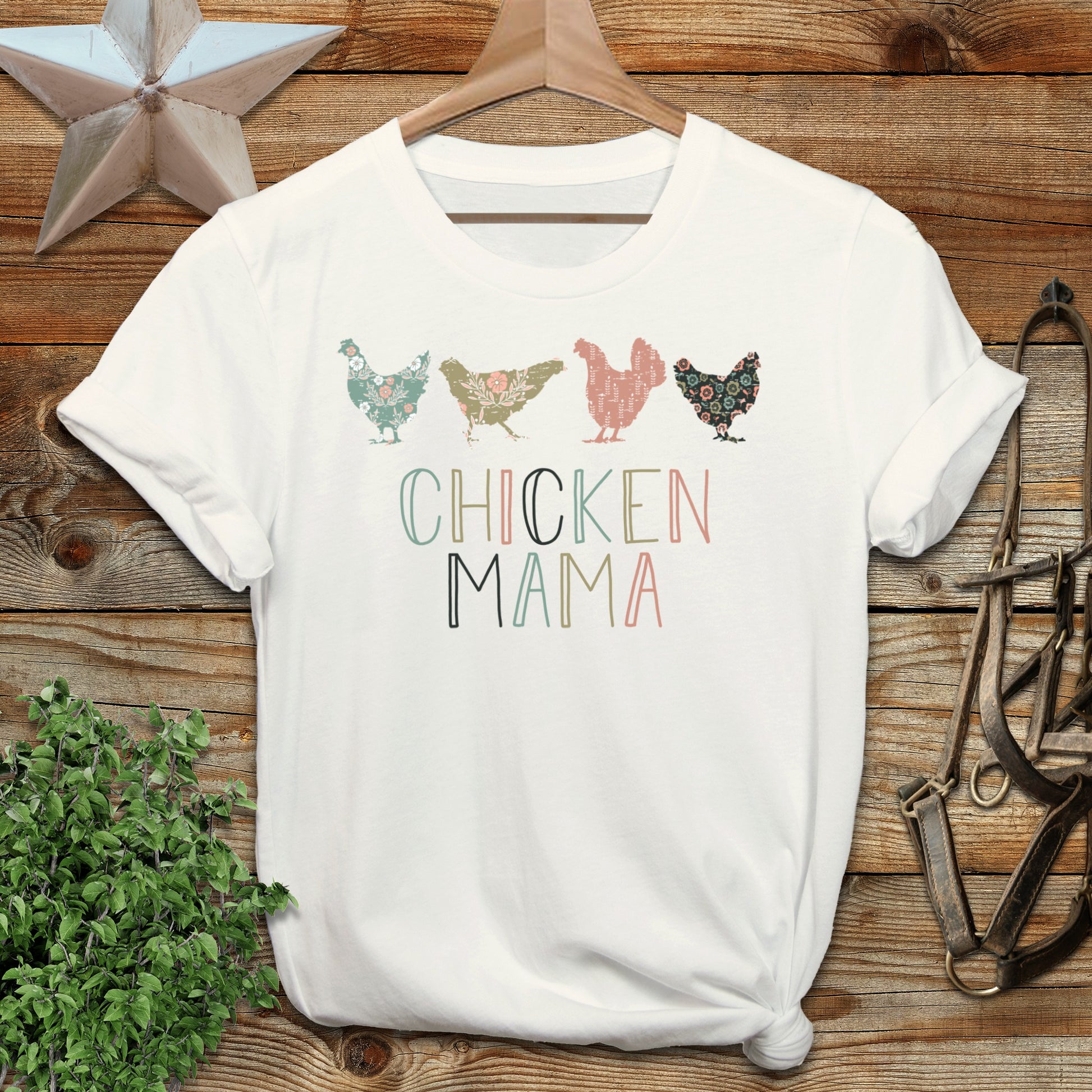 Chicken Mama Pattern Softstyle Tee