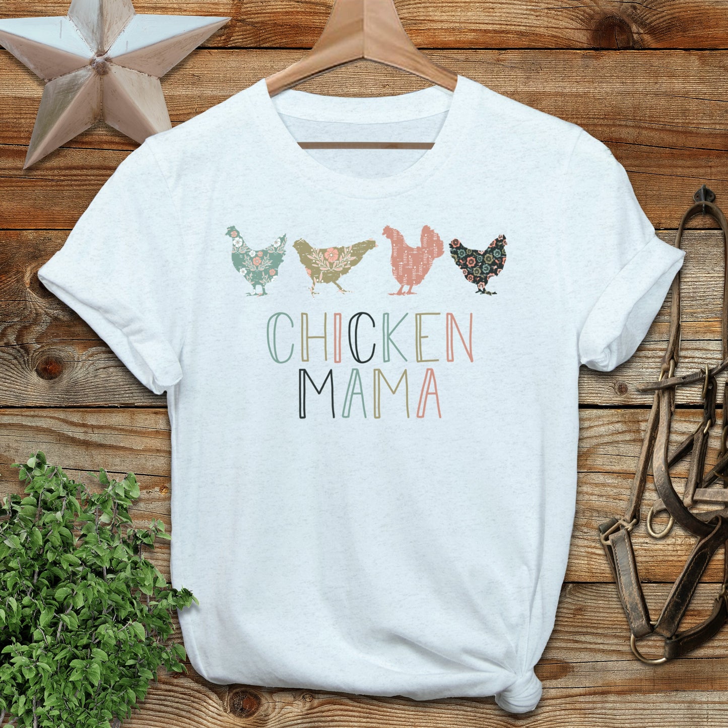 Chicken Mama Pattern Softstyle Tee