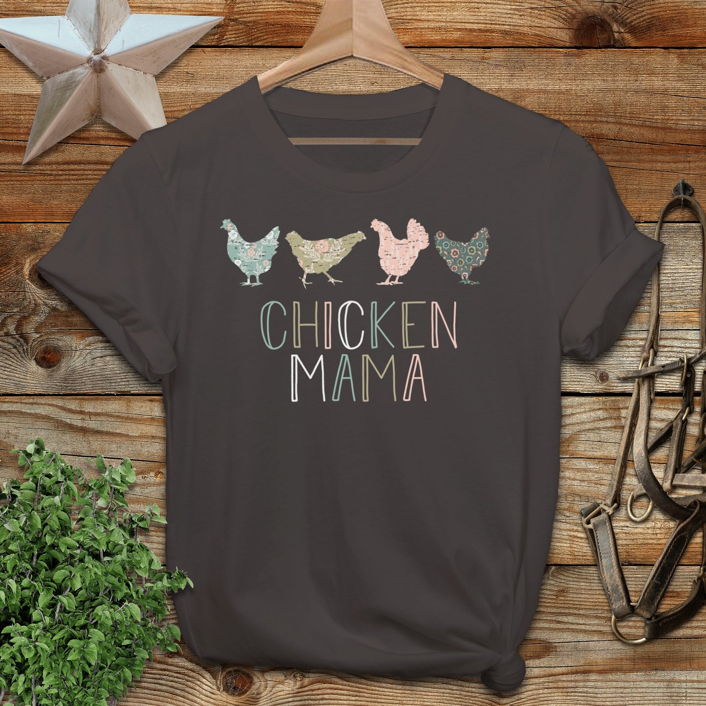 Chicken Mama Pattern Softstyle Tee