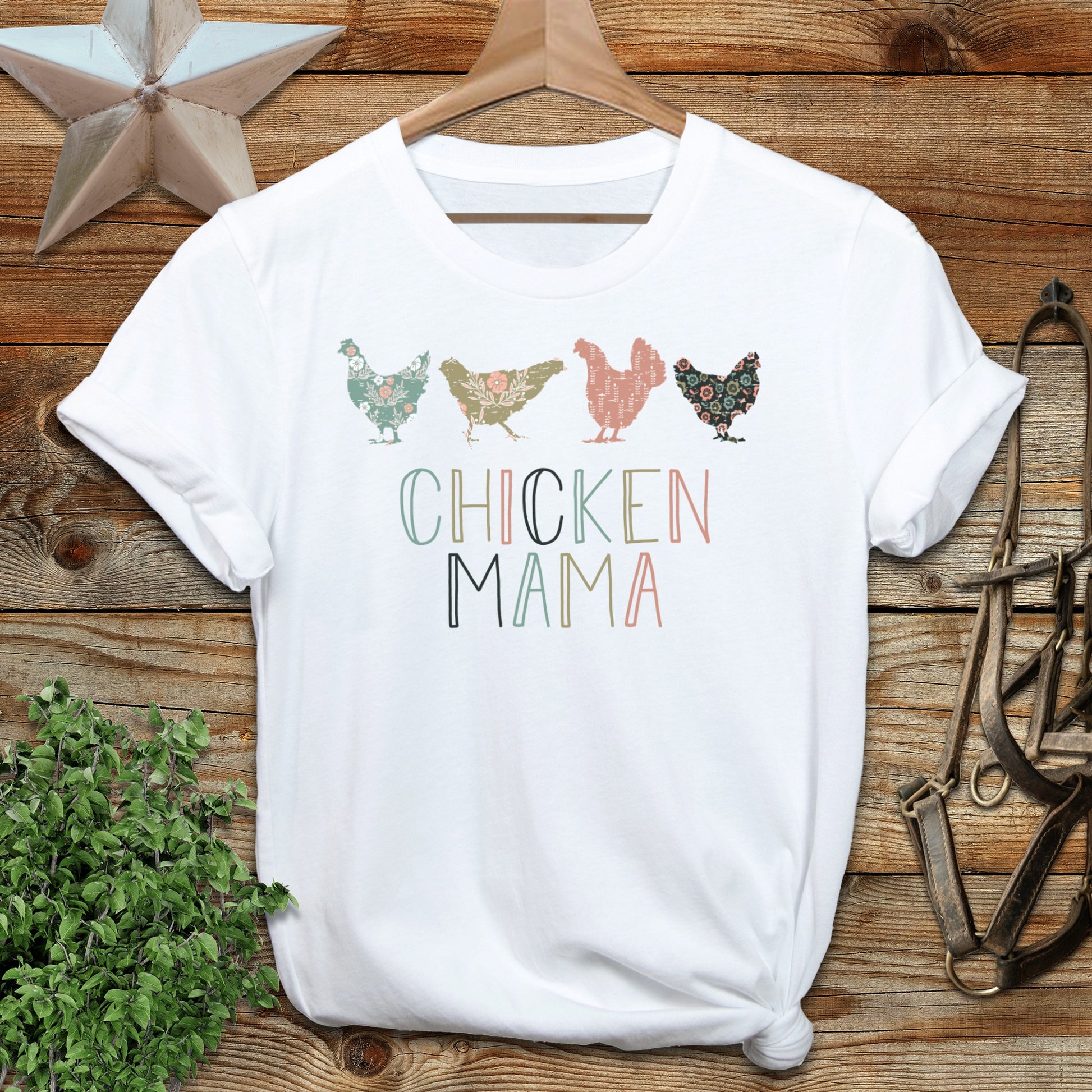 Chicken Mama Pattern Softstyle Tee