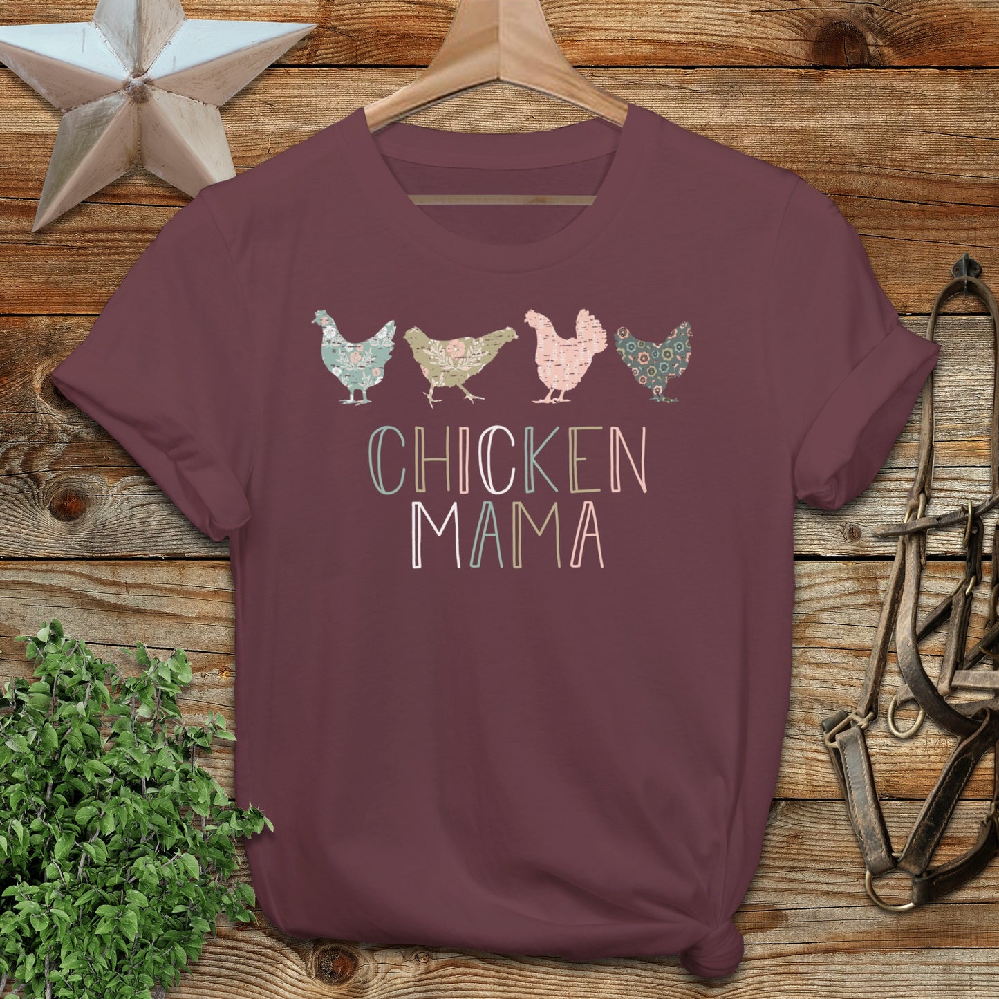 Chicken Mama Pattern Softstyle Tee