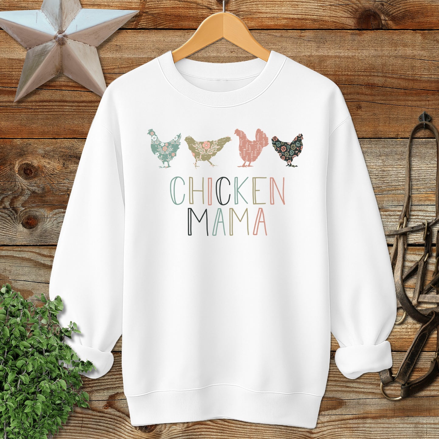Chicken Mama Pattern Sweatshirt