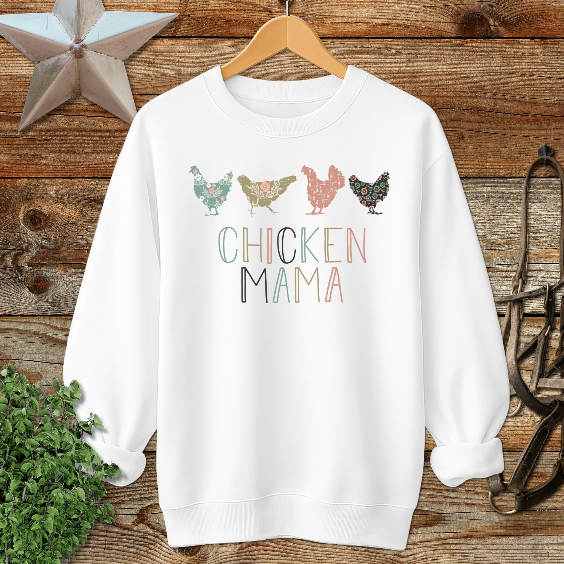 Chicken Mama Pattern Sweatshirt
