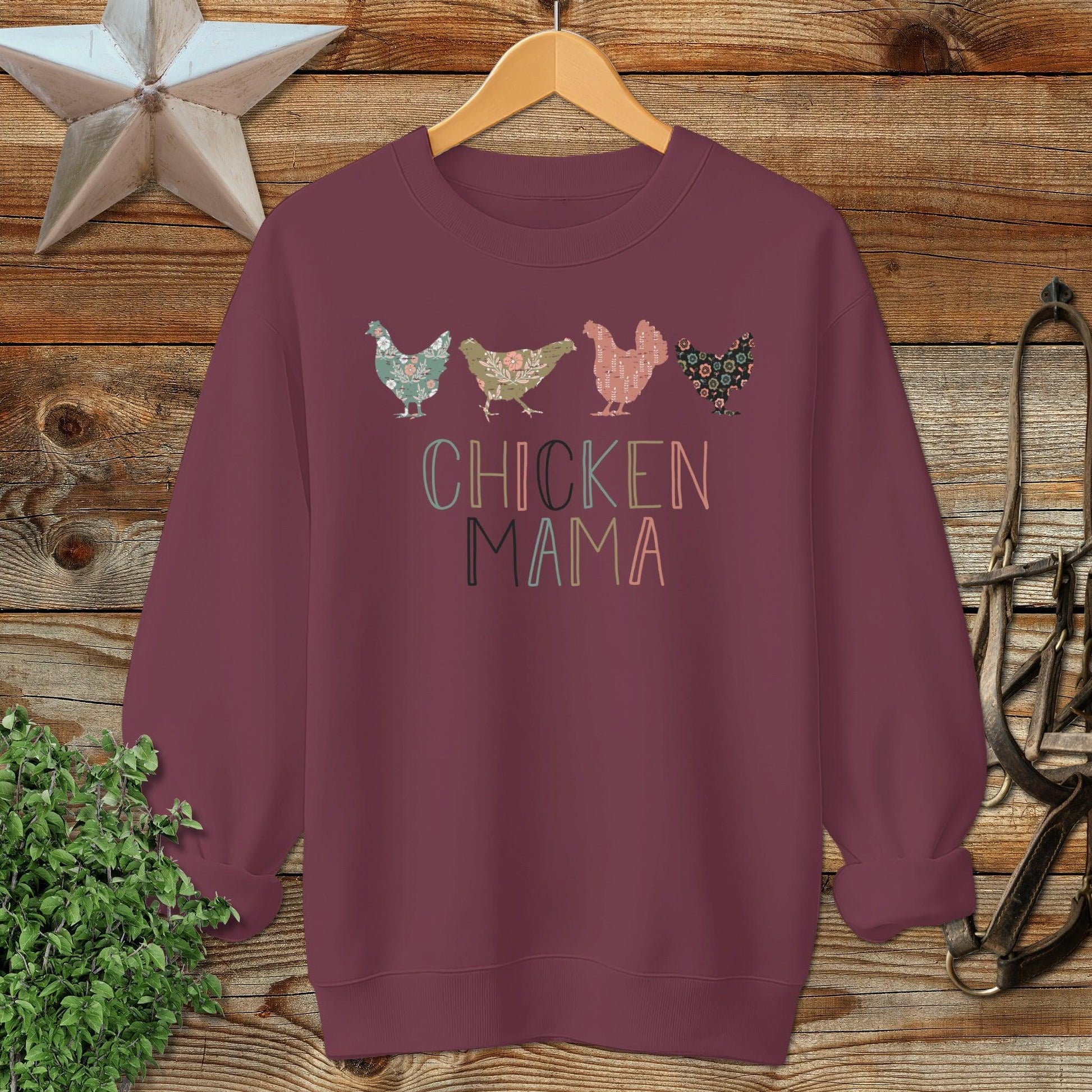 Chicken Mama Pattern Sweatshirt