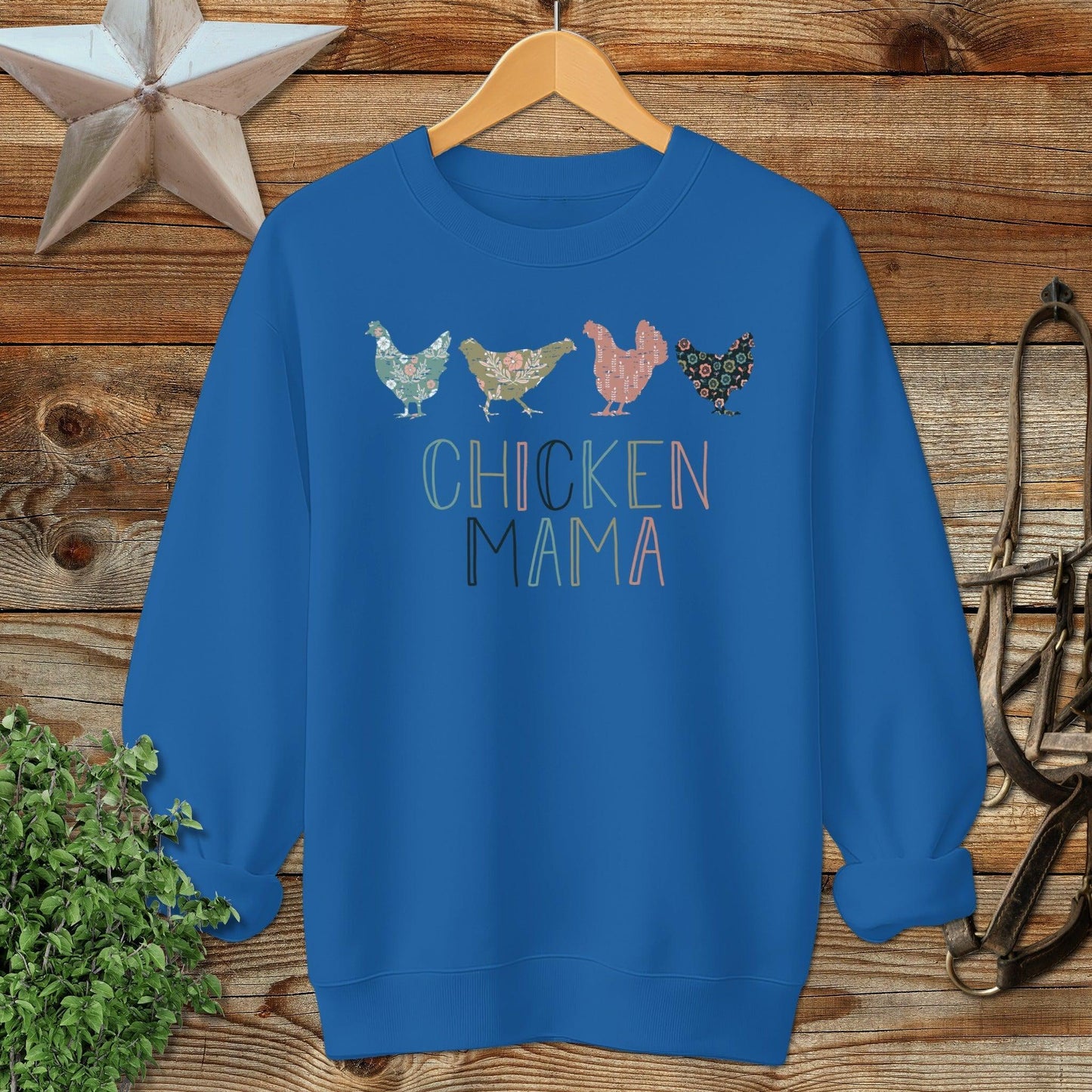 Chicken Mama Pattern Sweatshirt