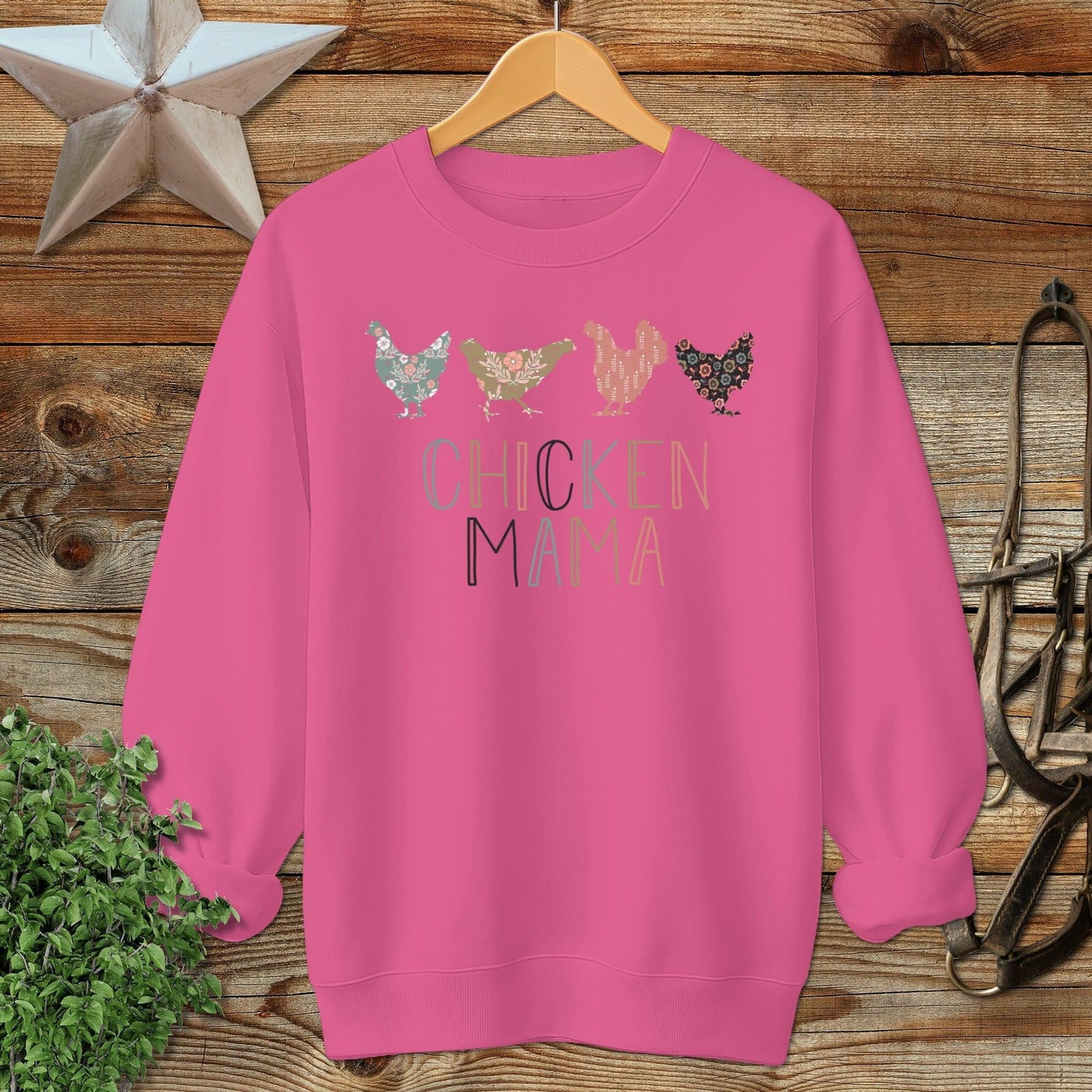 Chicken Mama Pattern Sweatshirt