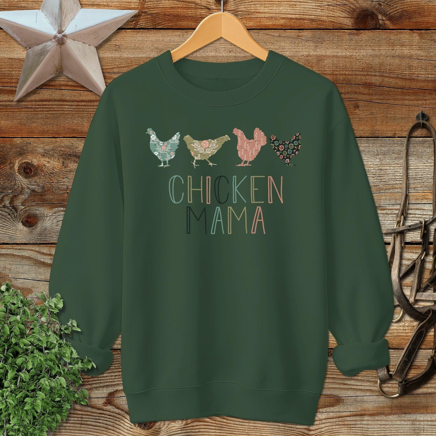 Chicken Mama Pattern Sweatshirt