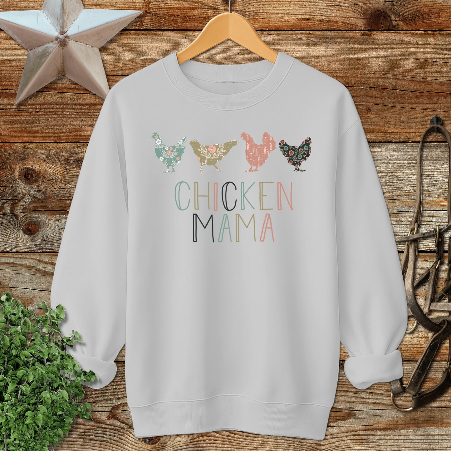 Chicken Mama Pattern Sweatshirt