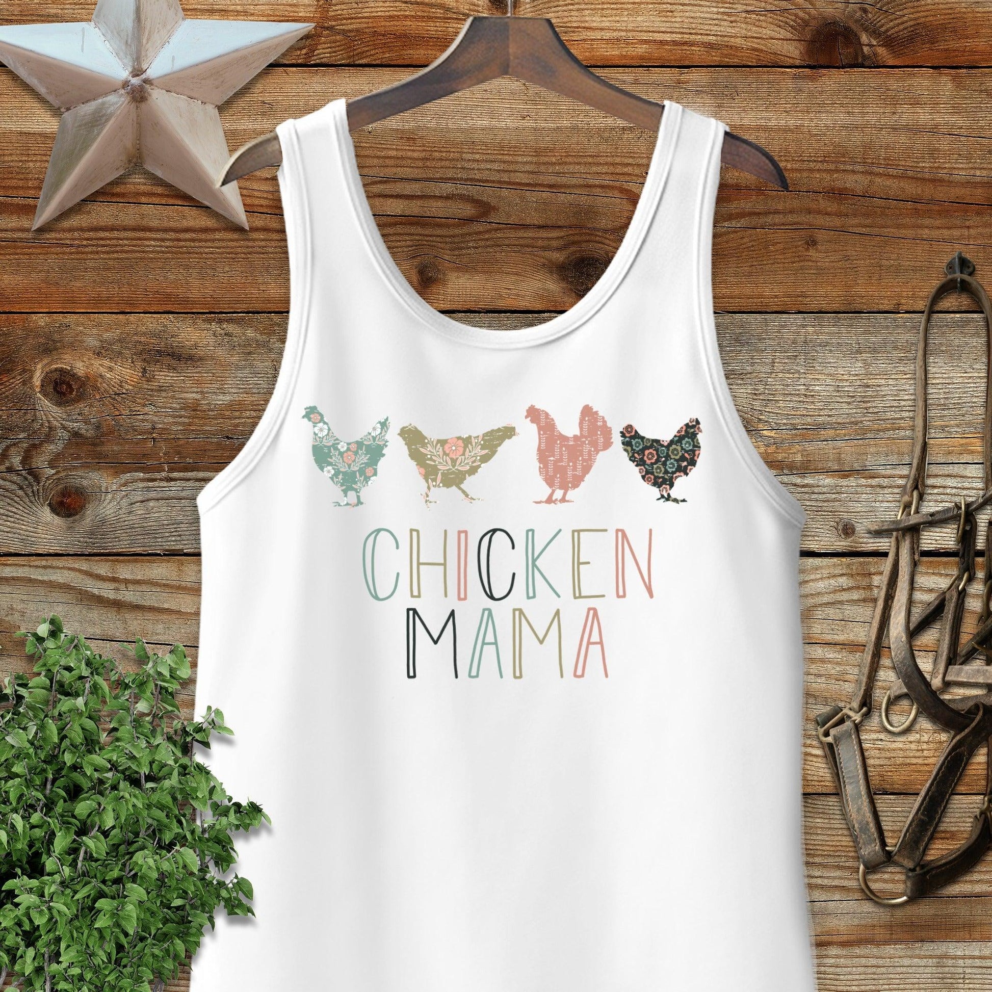 Chicken Mama Pattern Tank Top