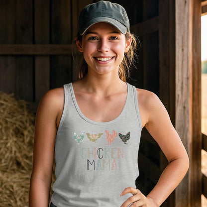 Chicken Mama Pattern Tank Top