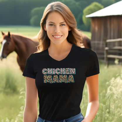 Chicken Mama V-neck