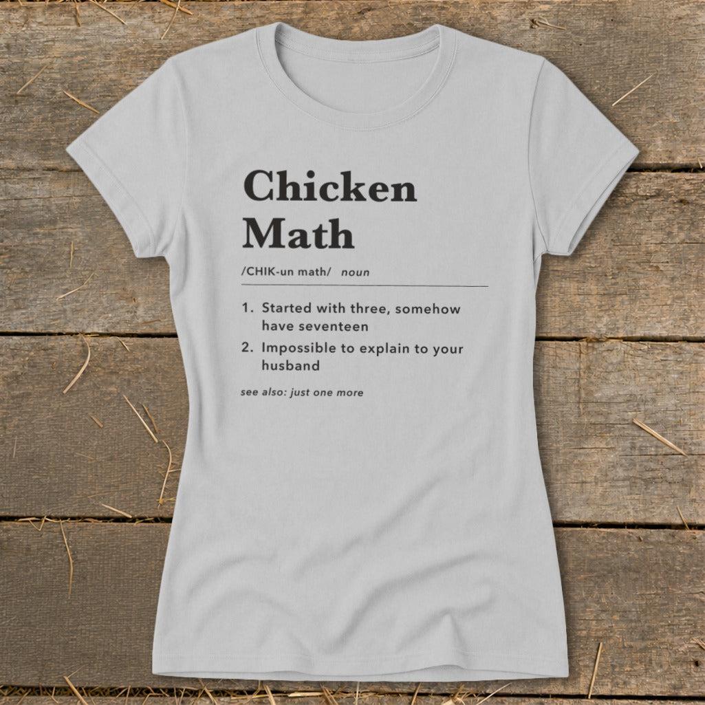 Chicken Math Definition Ladies Tee