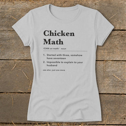 Chicken Math Definition Ladies Tee